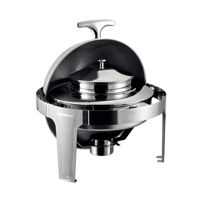 Stainless Steel Round Food Warmer Soup Station Chafing Dish for Restaurant