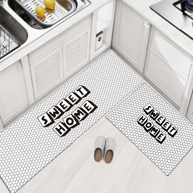 Non-Slip Washable Kitchen Rugs Home Super Absorbent Laundry Room Kitchen Floor Carpets