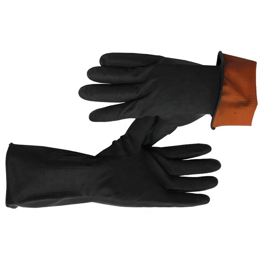 Medmount CE/ISO Approved Breathable Seamless Labor Work Latex Nitrile Industrial Gloves with Beaded/ Straight/ Wave Cuff