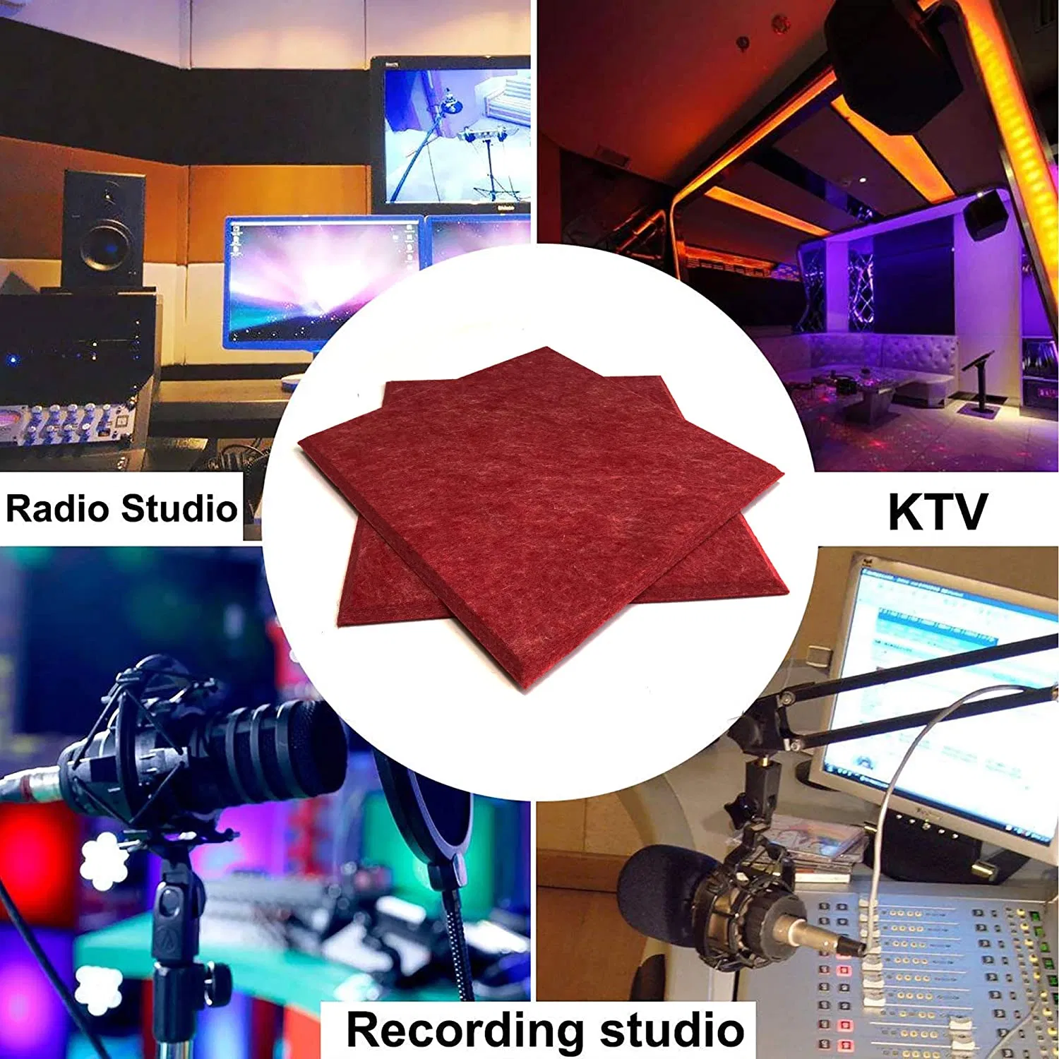 Soundproof Decorative Art Home Theater Echo Acoustic Sound Proof Panel