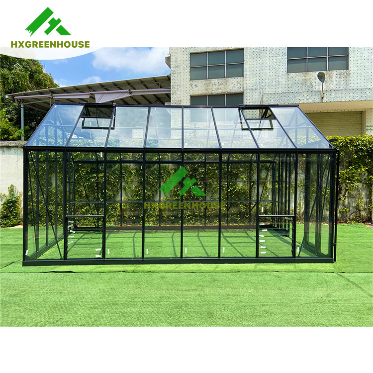 Commercial Hydroponics Sunroom Glass Greenhouse Ventilation