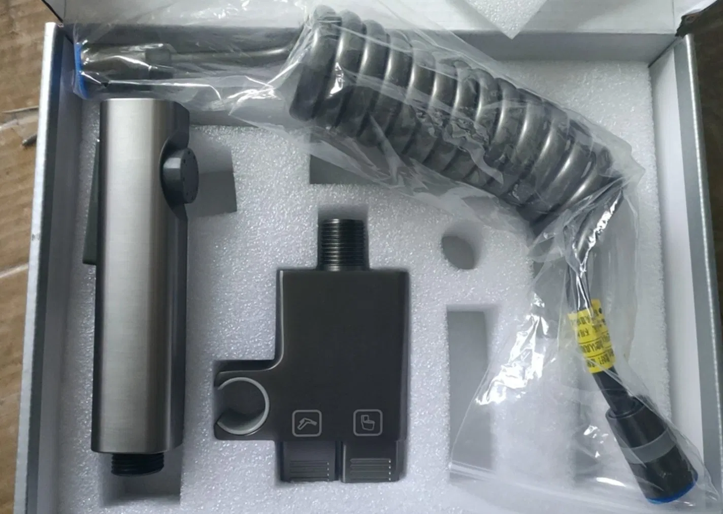 Iprosan Gun Grey Toilet Companion Spray Faucet Bidet Spray Shattaf Set