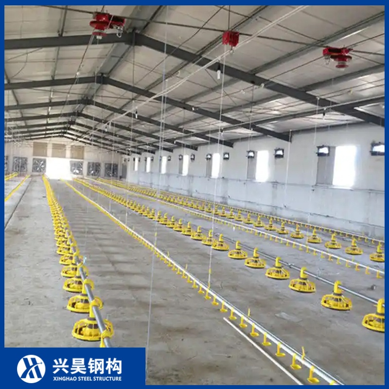 Continuous High-Rigidity Steel Truss Assembly Prefab Metal Storage Farming Equipment Steel Structure Sheep/Goat/Pig/Hog/Cattle/Cow/Poultry House/Shed