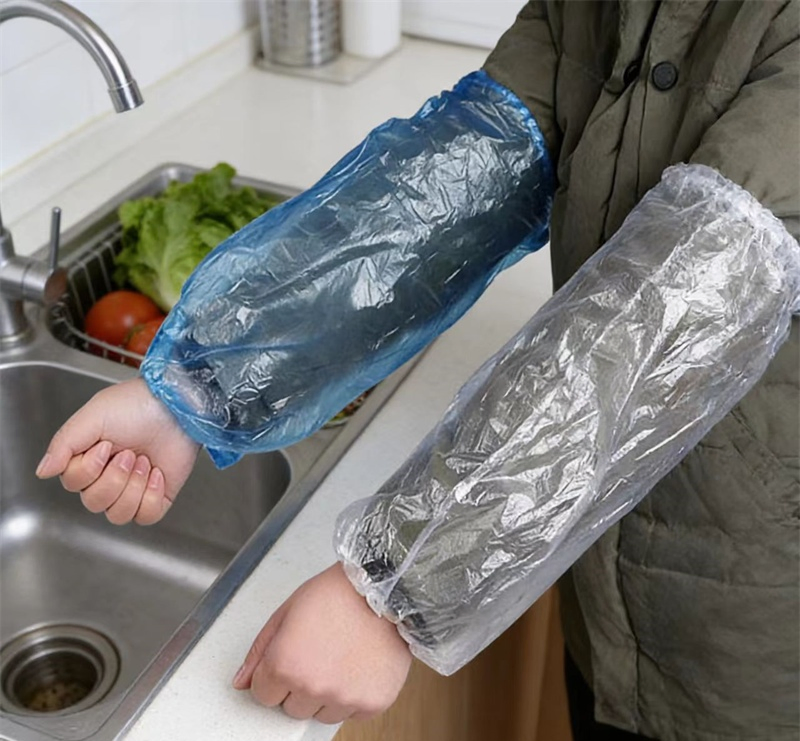 Disposable Plastic Waterproof Protector Oversleeves Arm Sleeves Covers with Elastic End