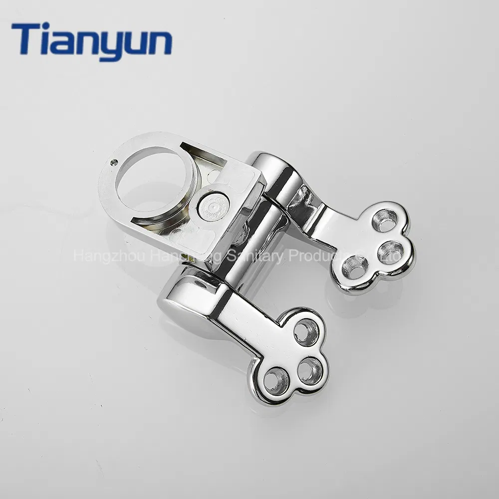Custom Chromed Zinc Alloy Toilet Seat Hinge with Soft Close Function