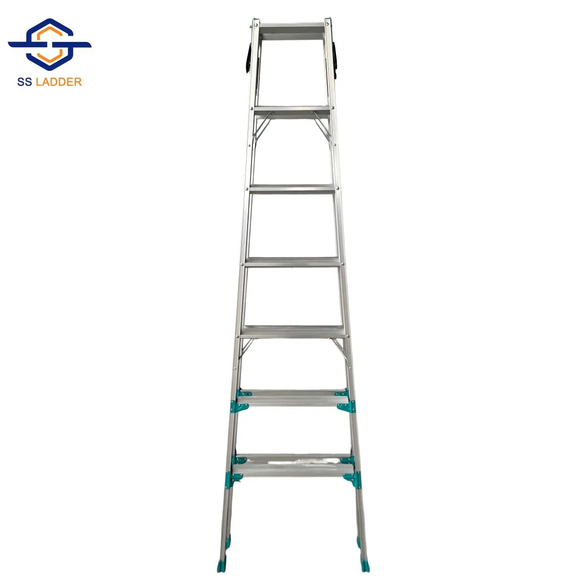 High Quality Non-Insulated a-Type Industrial Step Ladder with 150kg Max Load for Outdoor Use