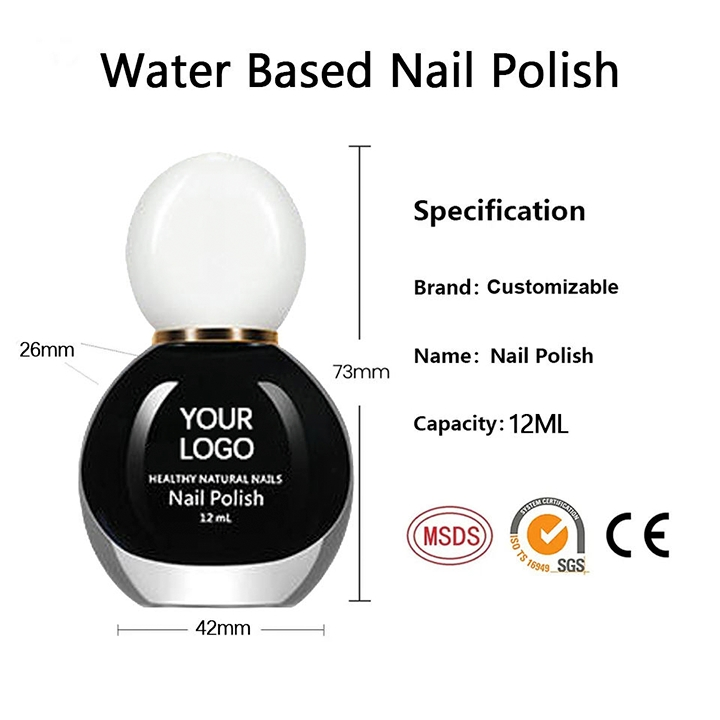 Private Label Nail Polish Healthy Water Base Perfect Halal Nail Polish Nail Polish Manufacturer for Children