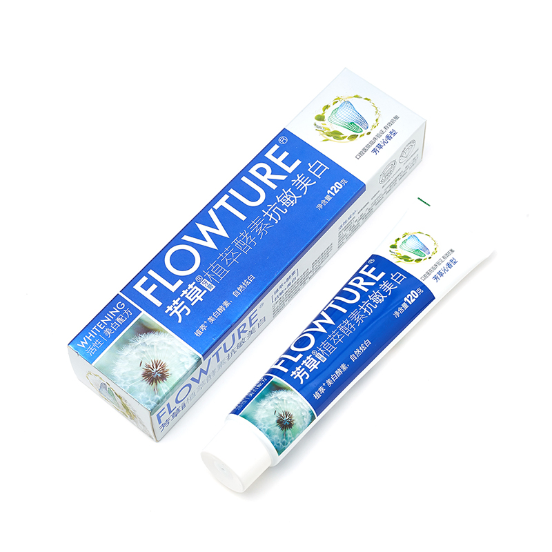 Custom Logo Sodium Phytate Anti Sensitive Teeth Whitening Enzymatic Toothpaste Manufacturer for Adult