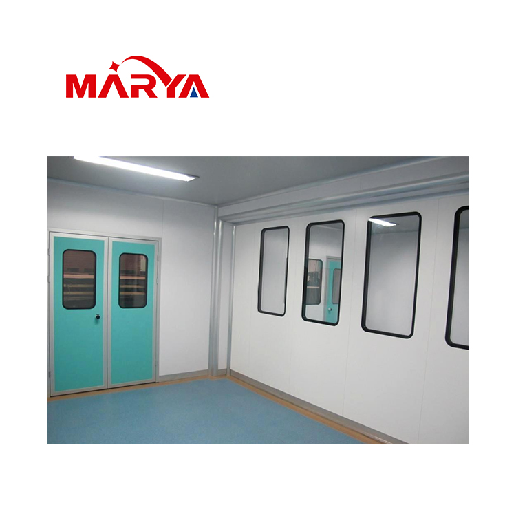 Marya Pharmaceutical Modular Cleanroom Aluminium Metal Frame Glass Window