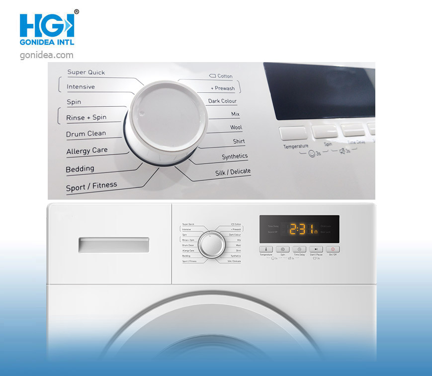 11kg Home Use LED Display Anti-Scald Cover Front Loading Laundry Washing Machine