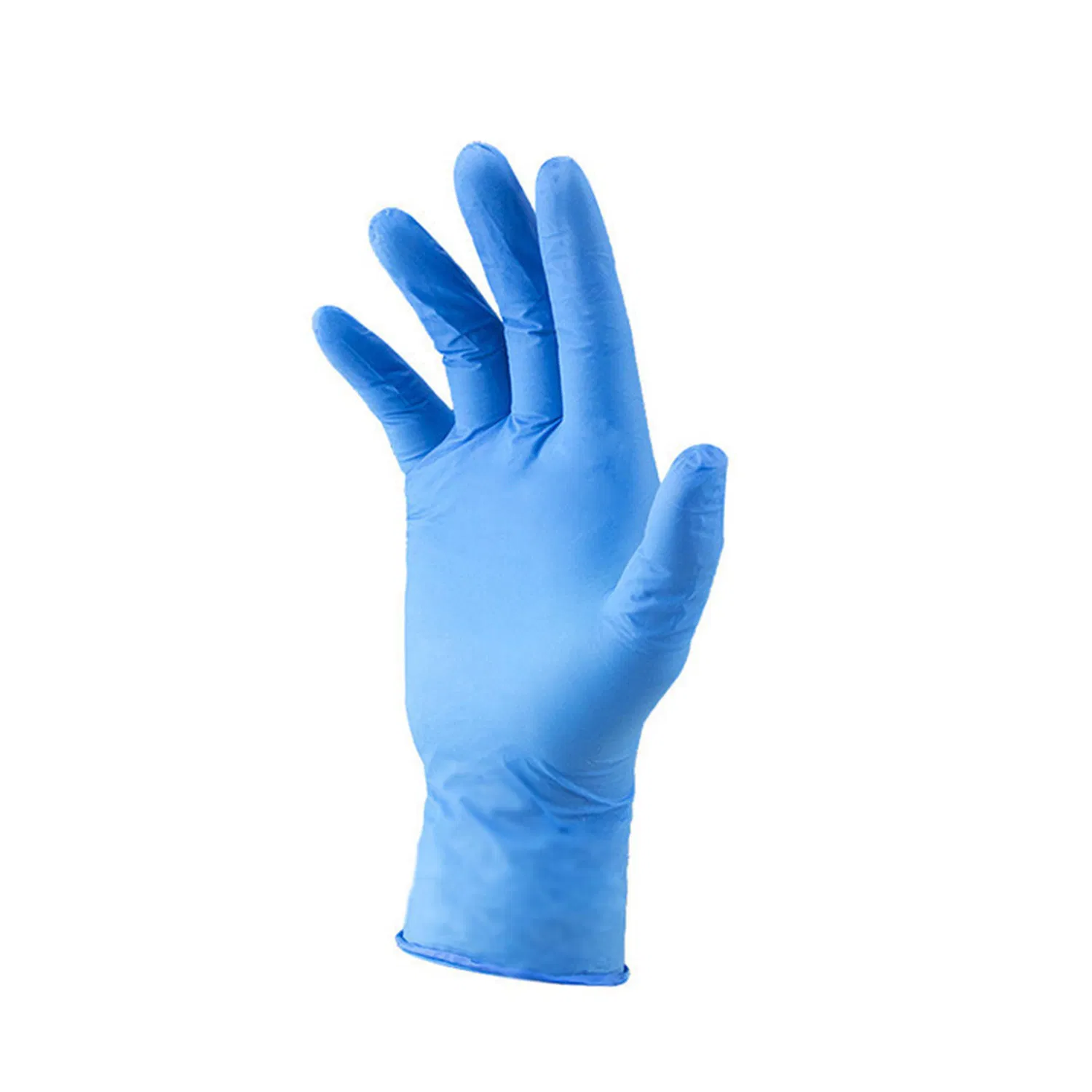 Manufacturer Disposable Examination Blue Nitrile Gloves Powder Free