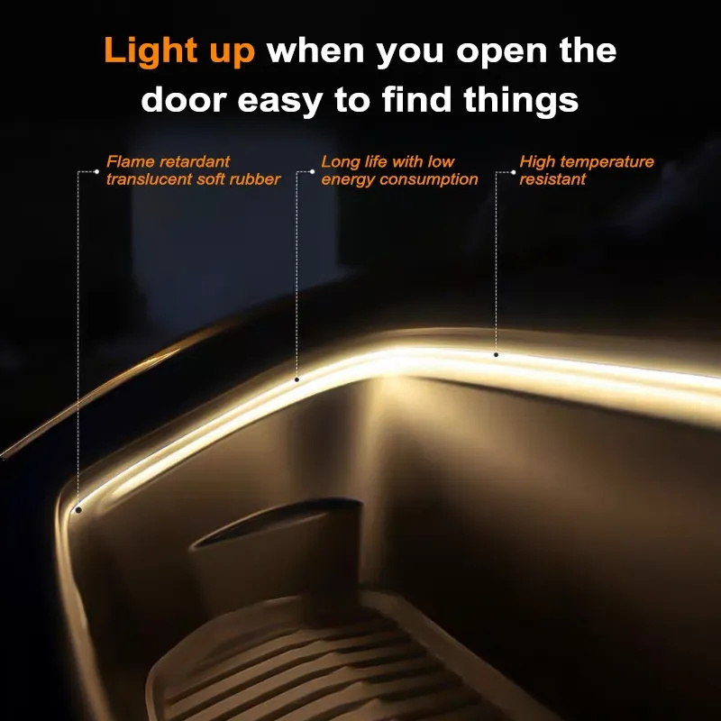 LED Light Strip for Car Hood - Flexible Atmosphere Lighting, Easy DIY Installation