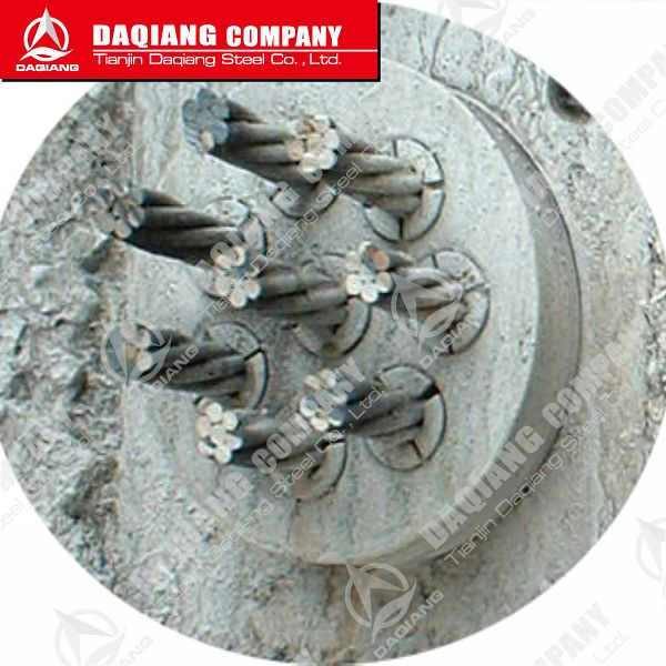 12.7mm PC Steel Strand for Ground and Rock Anchors/Bridges/Highway/Railway Sleeper