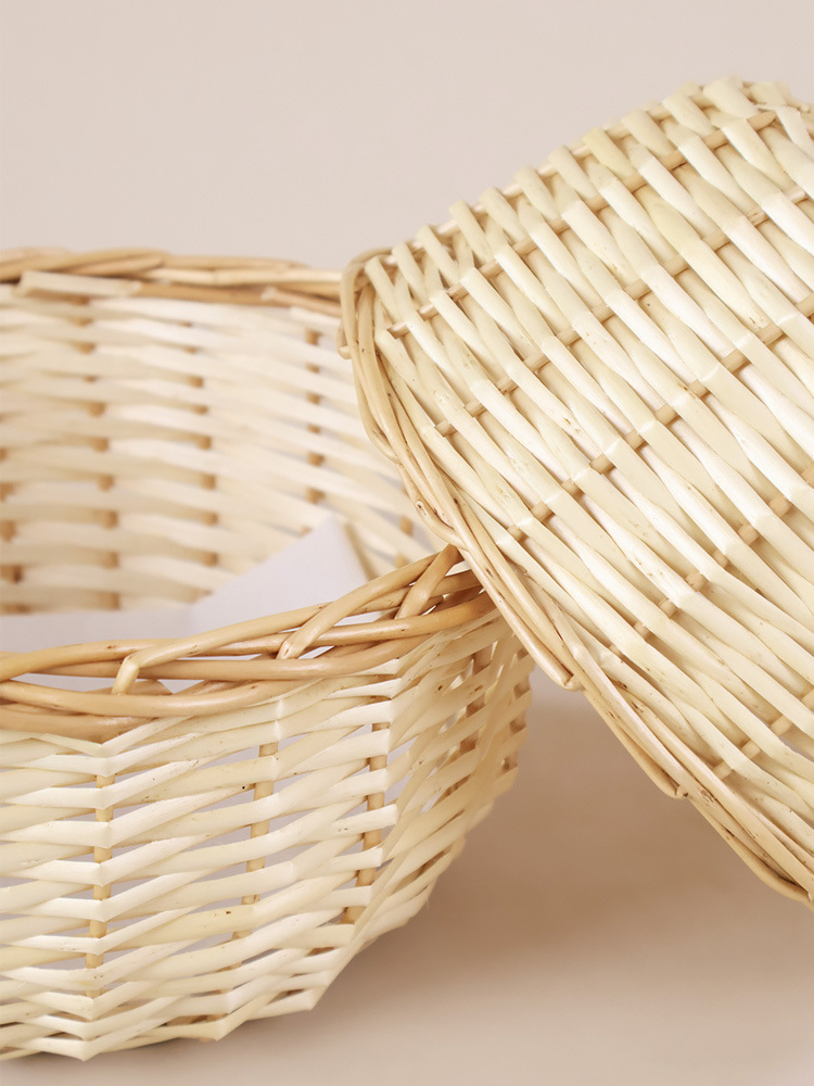 Wholesale Round Tapered Willow Storage Basket