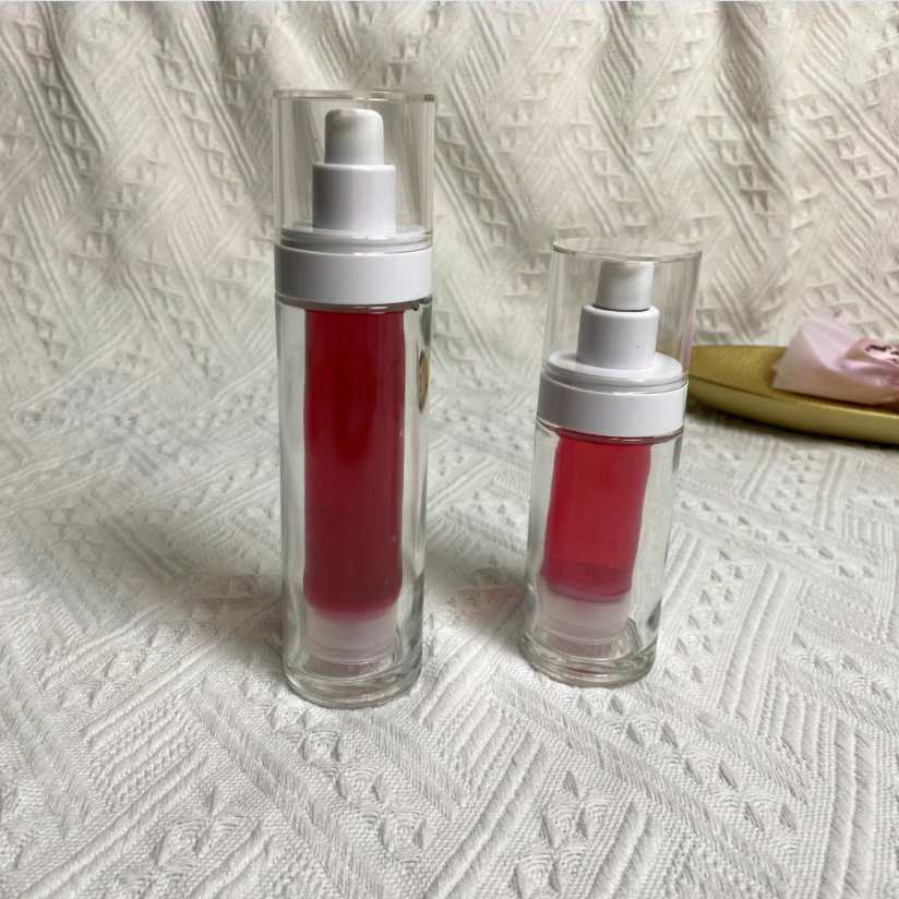 30ml Glass Airless Pump Cosmetics Bottle with Inner PP Bottle for Lotion Serum