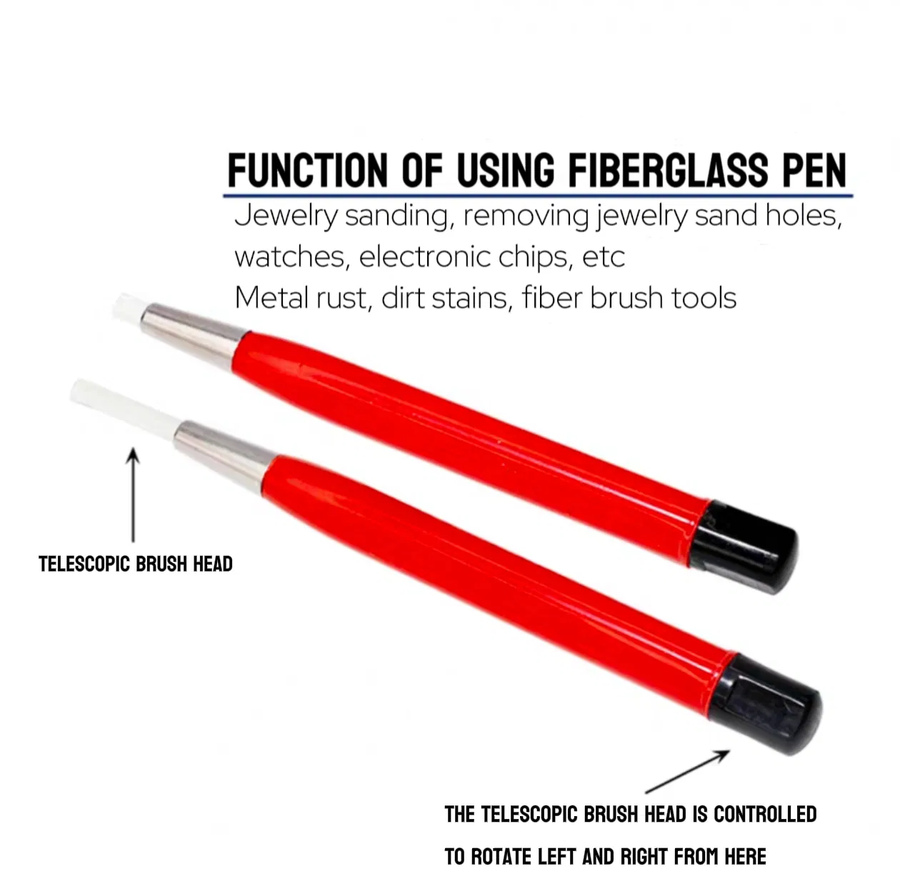 Fiberglass Precision Polishing Pen - for Detailed Cleaning & Finishing
