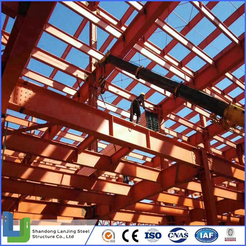 Fabrication Welded Beam Column Steel Structure Construction Galvanized Painted for Warehouse Workshop