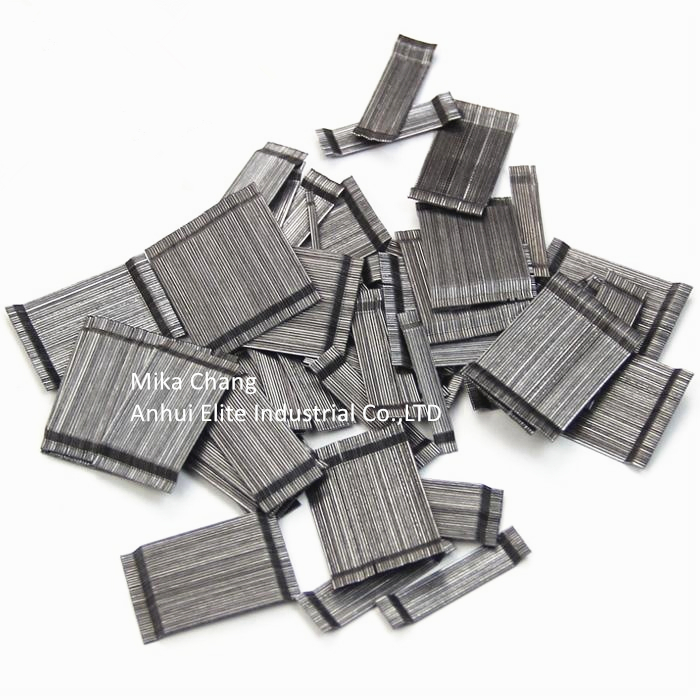 Diameter 0.55mm Length 35mm Hooked End Glued Steel Fiber for Shotcrete Elt-65/35