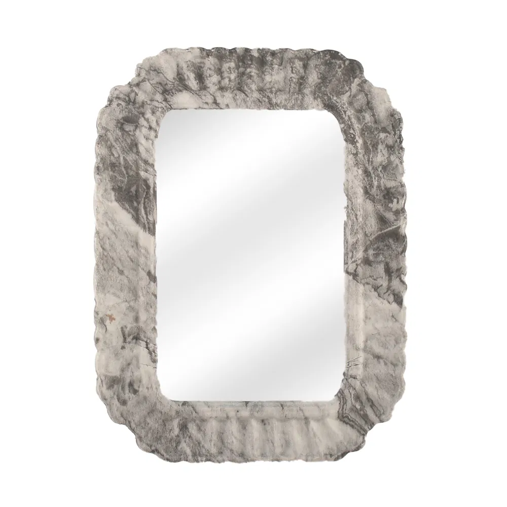 Vintage Country Farmhouse Rustic Wood Wall Framed Window Mirror for Bathroom Bedroom as Gift