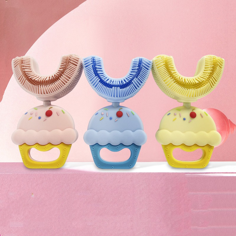 Custom Baby Children Use Soft Silicone U Shape Tooth Brush