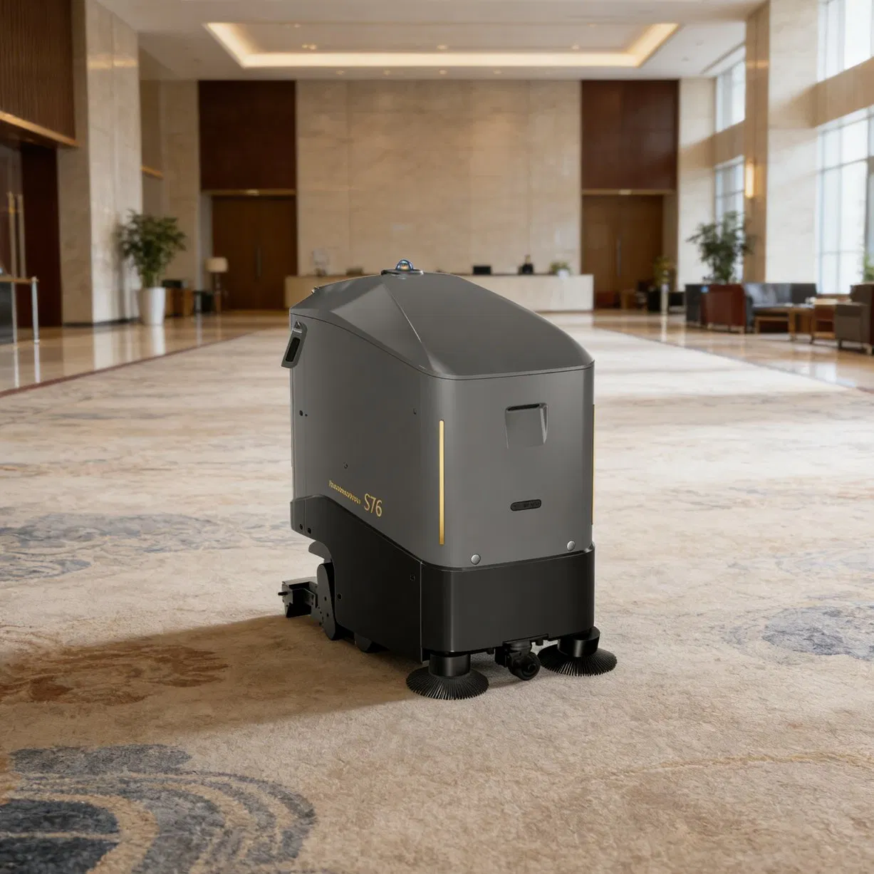 Commercial Automated Powerful Scrubbing Cleaning Machine Robot