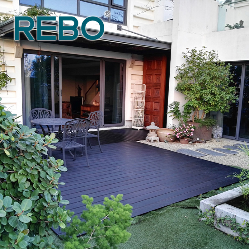 Durable Eco Engineered Bamboo Deck Tile Outdoor Flooring