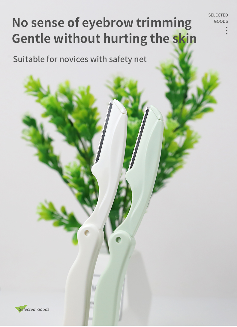 Premium Eyebrow Razor Trimmer with Safety Guard for Precision
