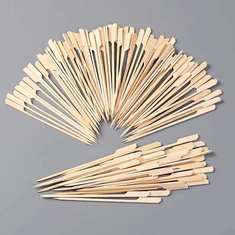 Food-Contacting Grade High Quality Paddle Skewer Gun Skewer BBQ Bamboo Skewer
