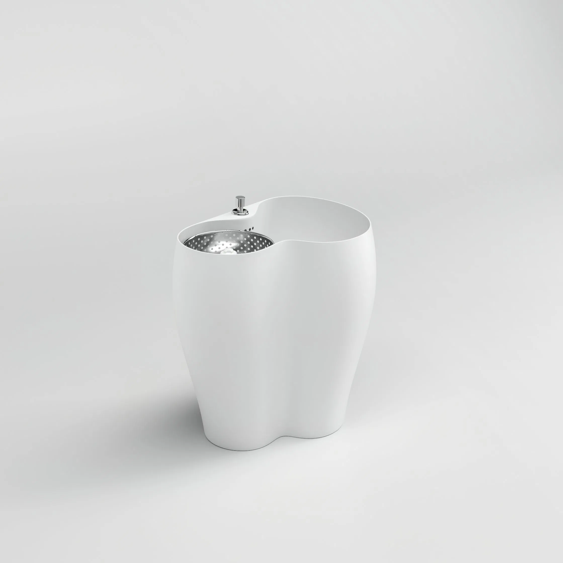 Sanitary Ware Hotel Household Modern Design Irregular Shape Mop Tub White Color Mop Pool Export Mop Basin Sink