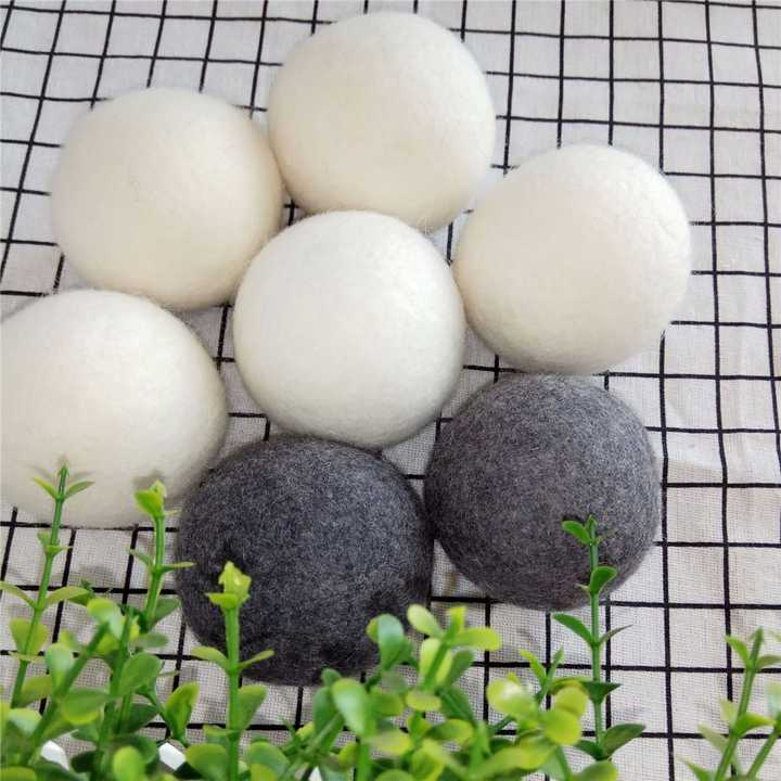 7cm Natural Eco Friendly Washing Machine Laundry Clean Ball Organic Natural Reusable XL 100% Wool Softher Wool Felt Dryer Balls