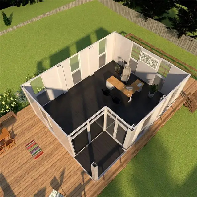 White Villa Apartment Fast Install Modular Houses Tiny Home Container Houses Steel Structure Prefabricated Luxury Villa