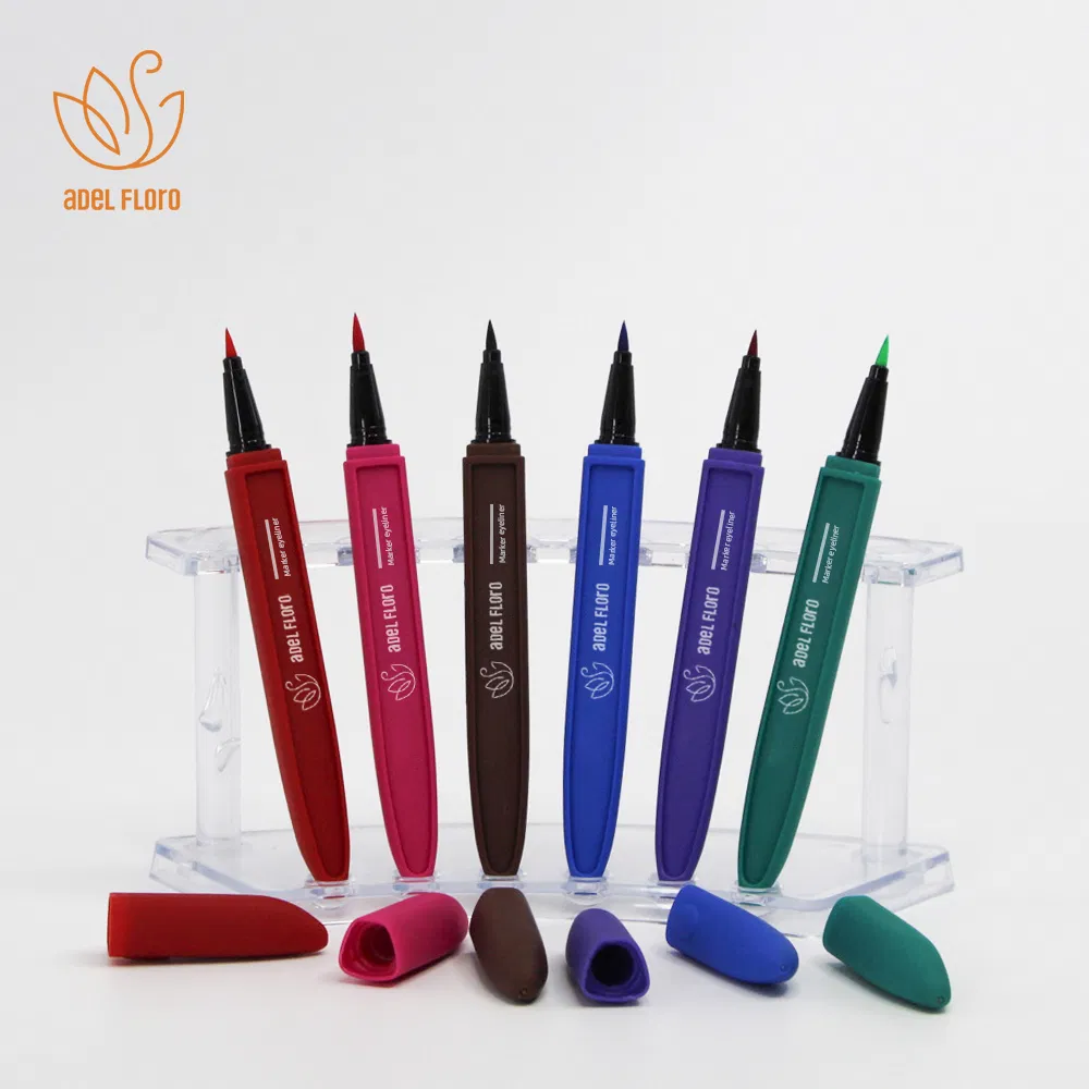 Natural Vegan Brown Black Waterproof Smudge Proof Ship-Shaped Eyeliner Cosmetic