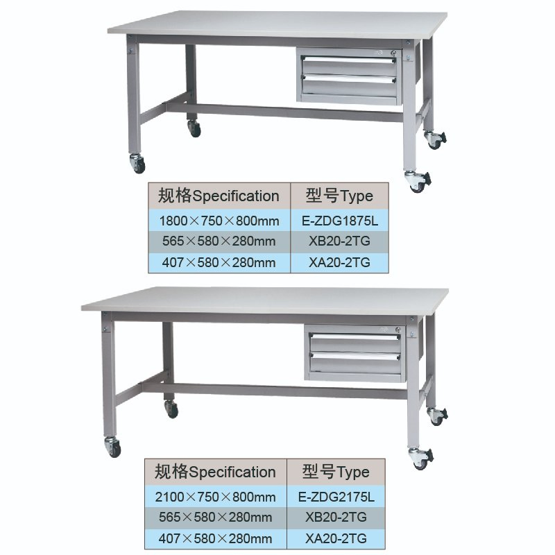 Light Duty Workbench with Wheels