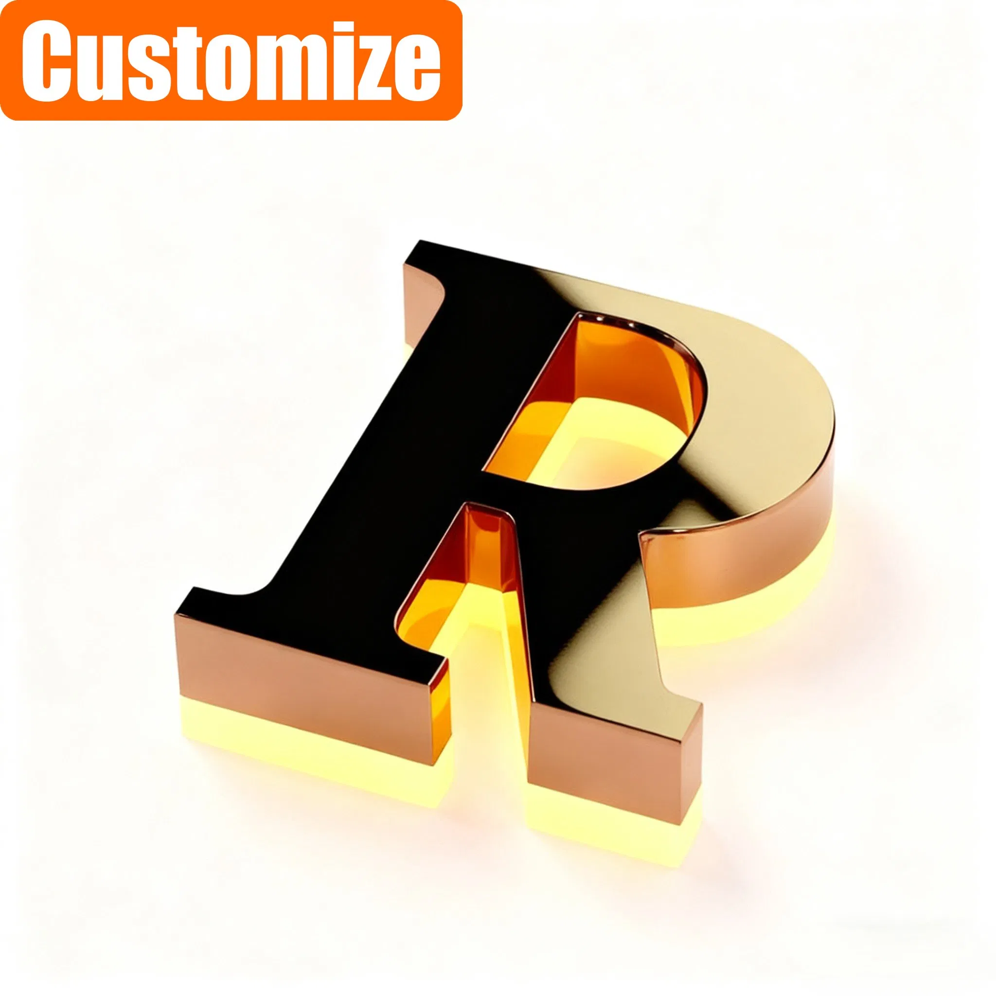 Customized Block Baby Custom Alphabet Accessories Rivet Letter Small Letters Metal Letter