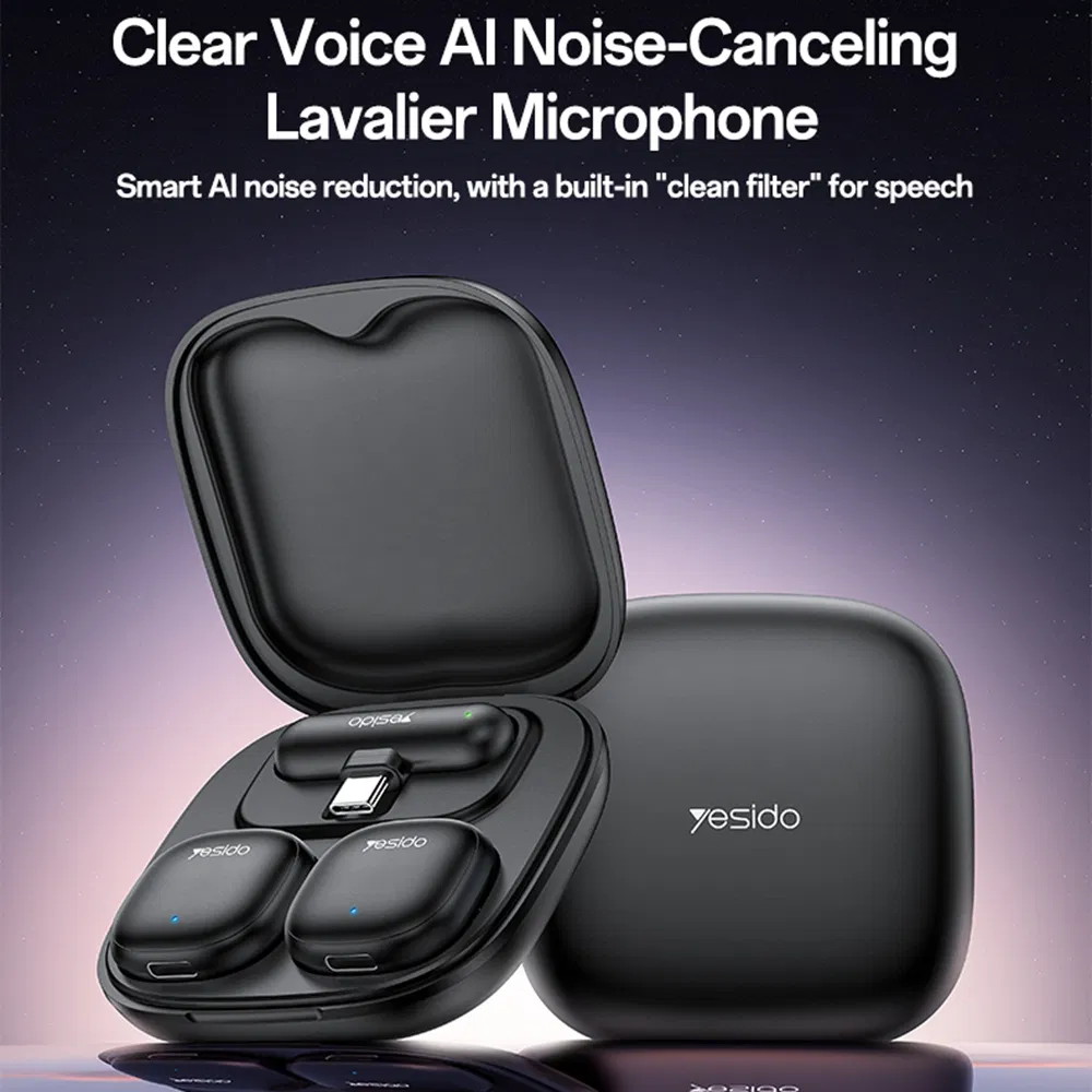 Yesido Kr21 Беспроводной петличный микрофон с шумоподавлением