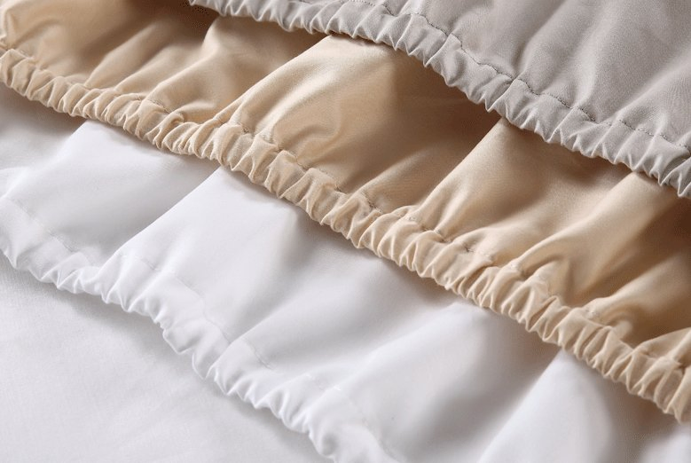 Good Quality Soft Cozy 100% Cotton Yarn Dyed White Fitted Sheet Hotel Bedsheet