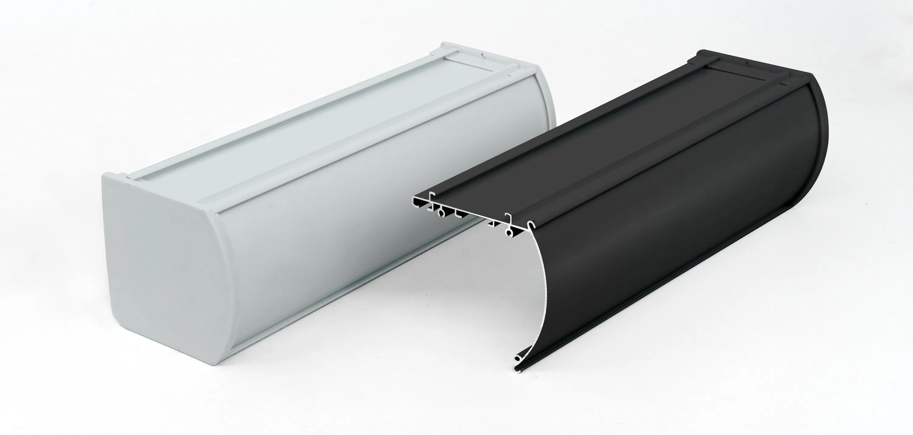 New Design Cassette Zebra Aluminum Track Window Parts Metal Drawing Process Roller Curtain Curtain Poles Tracks Accessories