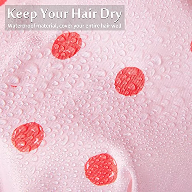Factory Luxury Reusable Womens Long Hair Waterproof Turban Adjustable Bath Shower Caps