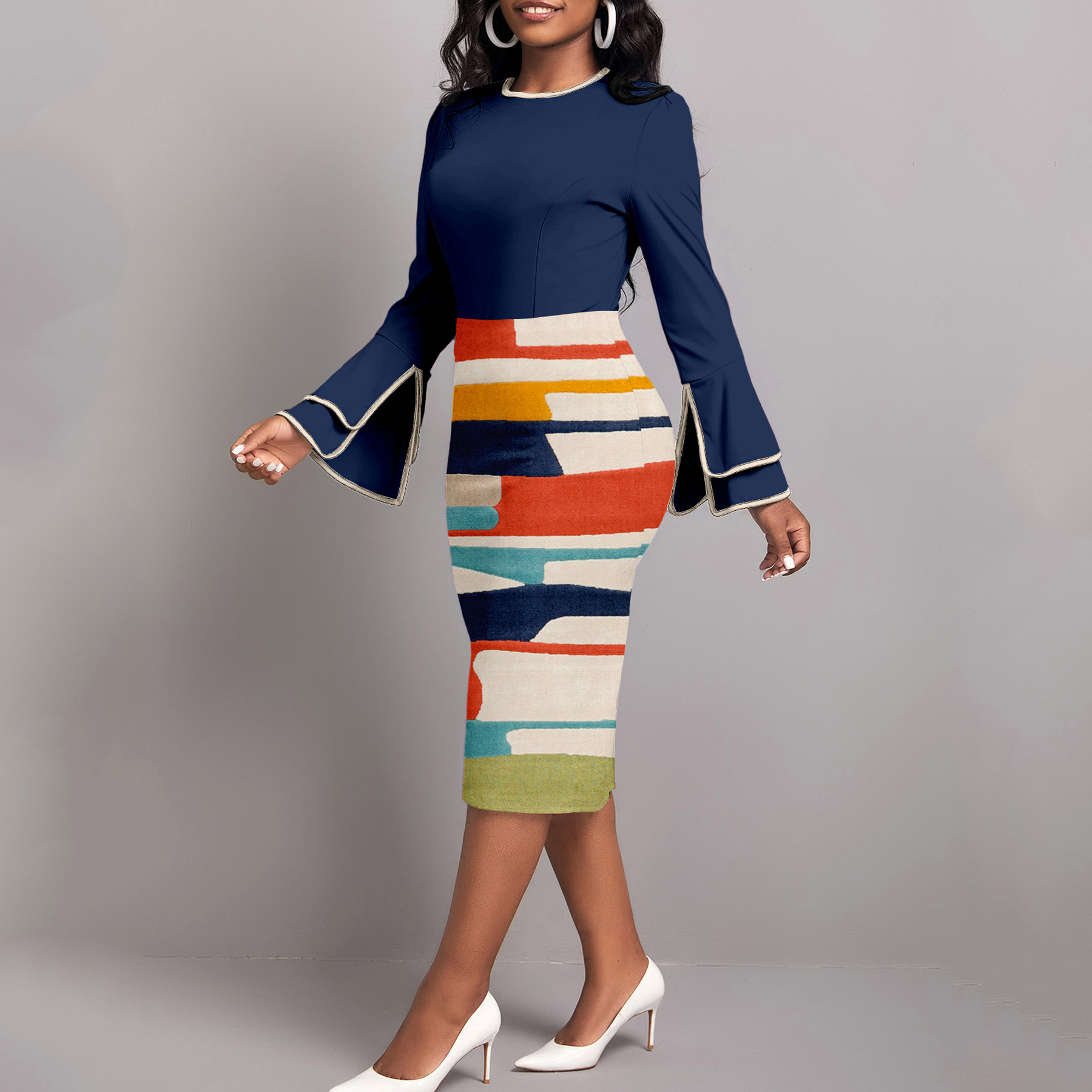 Платье женское винтажное американский стиль