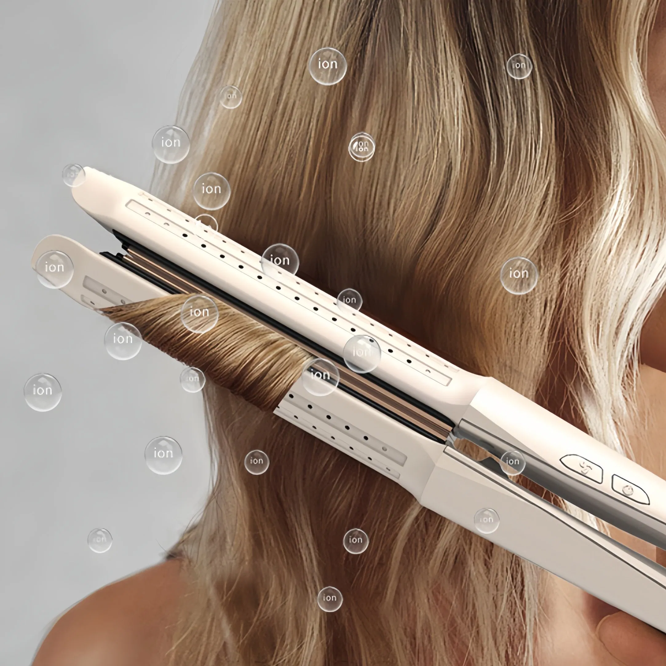 70 Seconds Fast Hot Dual Voltage Curl Straightener for Easy Styling Curling Iron Straightener