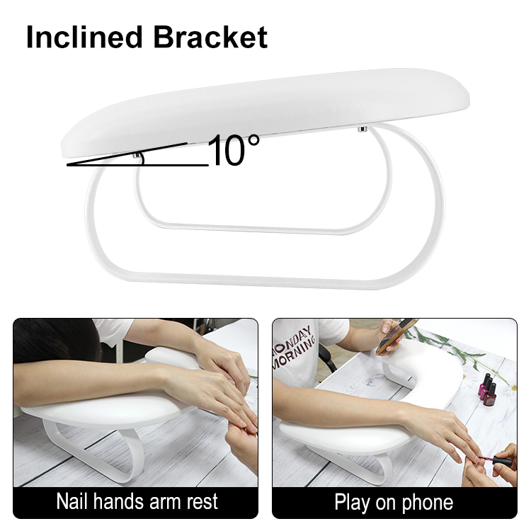 Waterproof Soft Microfiber Leather Manicure Nail Arm Rest Holder Hand Pillow