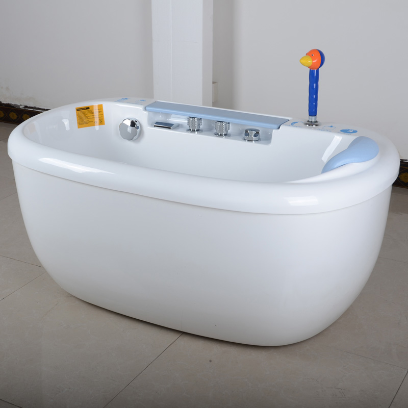 Детская ванна овальная акриловая с гидромассажем