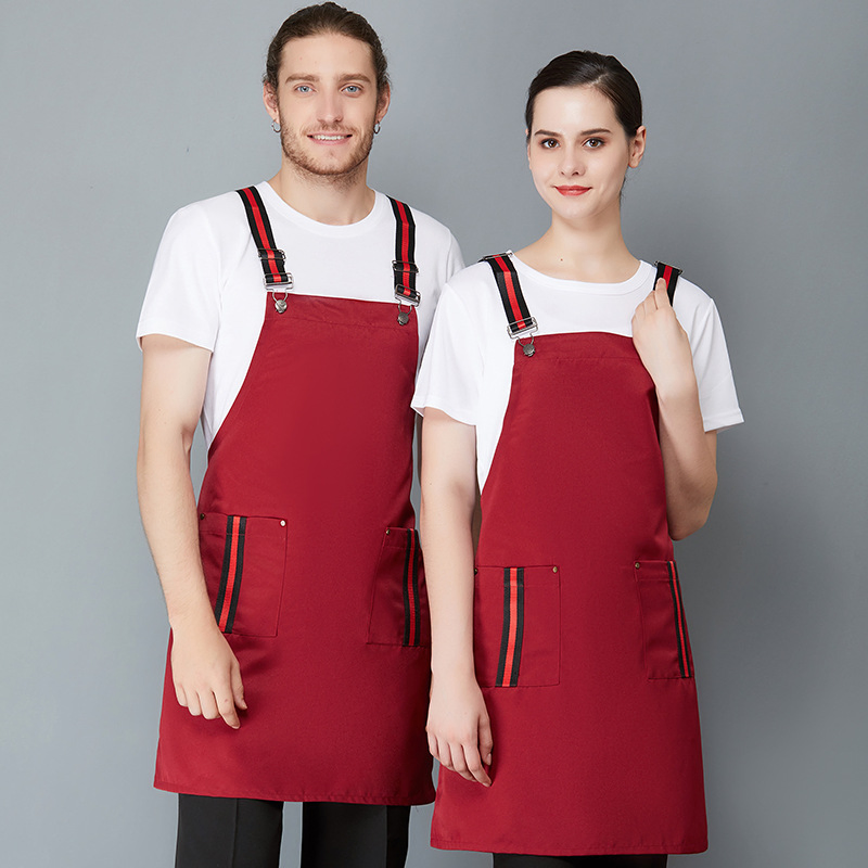 Washable Chef Cafe Shop Hairdresser Aprons Baking Restaurant Bib Waiter Apron