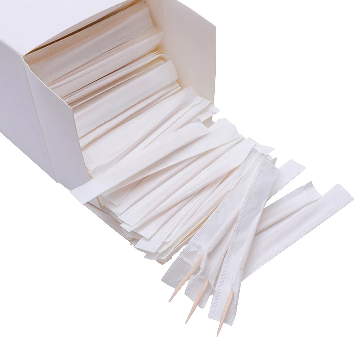 Disposable Paper Wrapped Bamboo Toothpicks Biodegradable Daily Tools