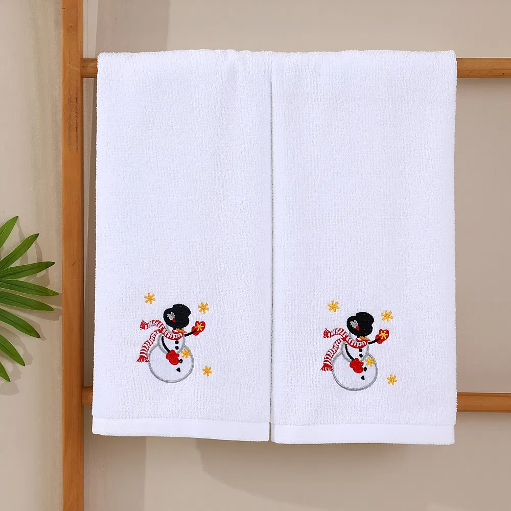 Christmas Cute Hand Towel 40*65 Woven Cotton Kitchen Tea Towel