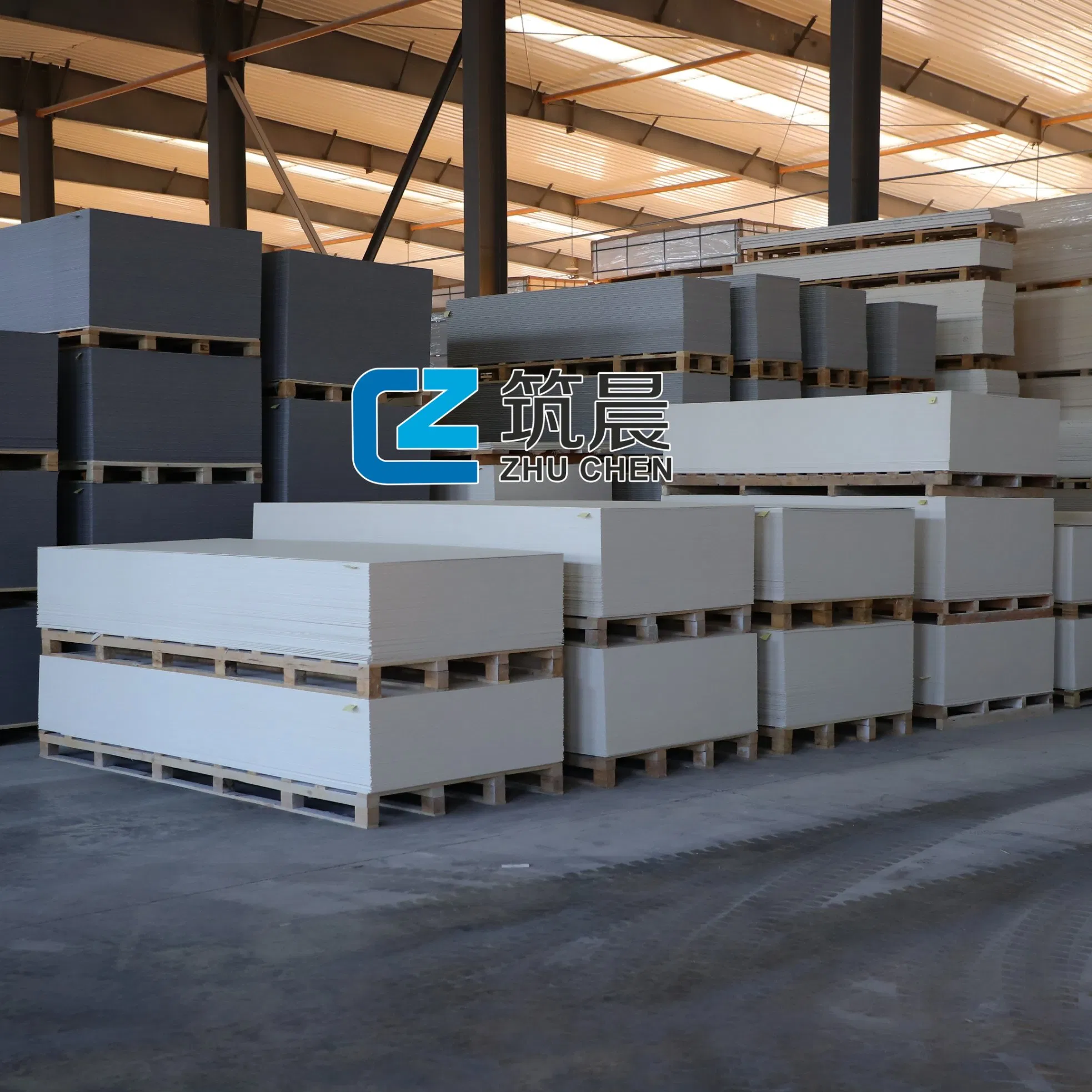 19mm Grey Color Pure Sulfate MGO Board for Floor Non-Woven Fabric Board