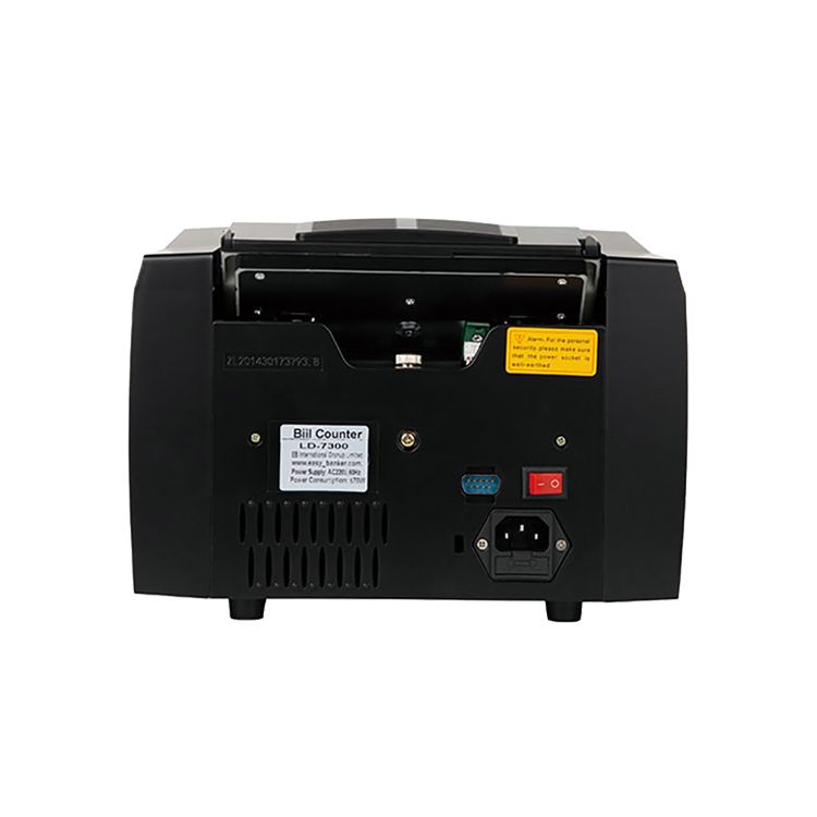 LD-7300 Back feeding banknotes counting machines Batch processing counted