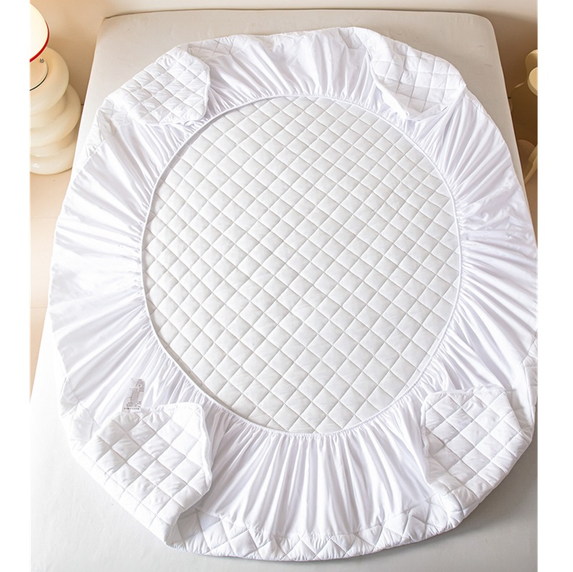 Supersoft Microfiber 70GSM Ultrasonic Embossing Quilted Fitted Type Waterproof Mattress Cover