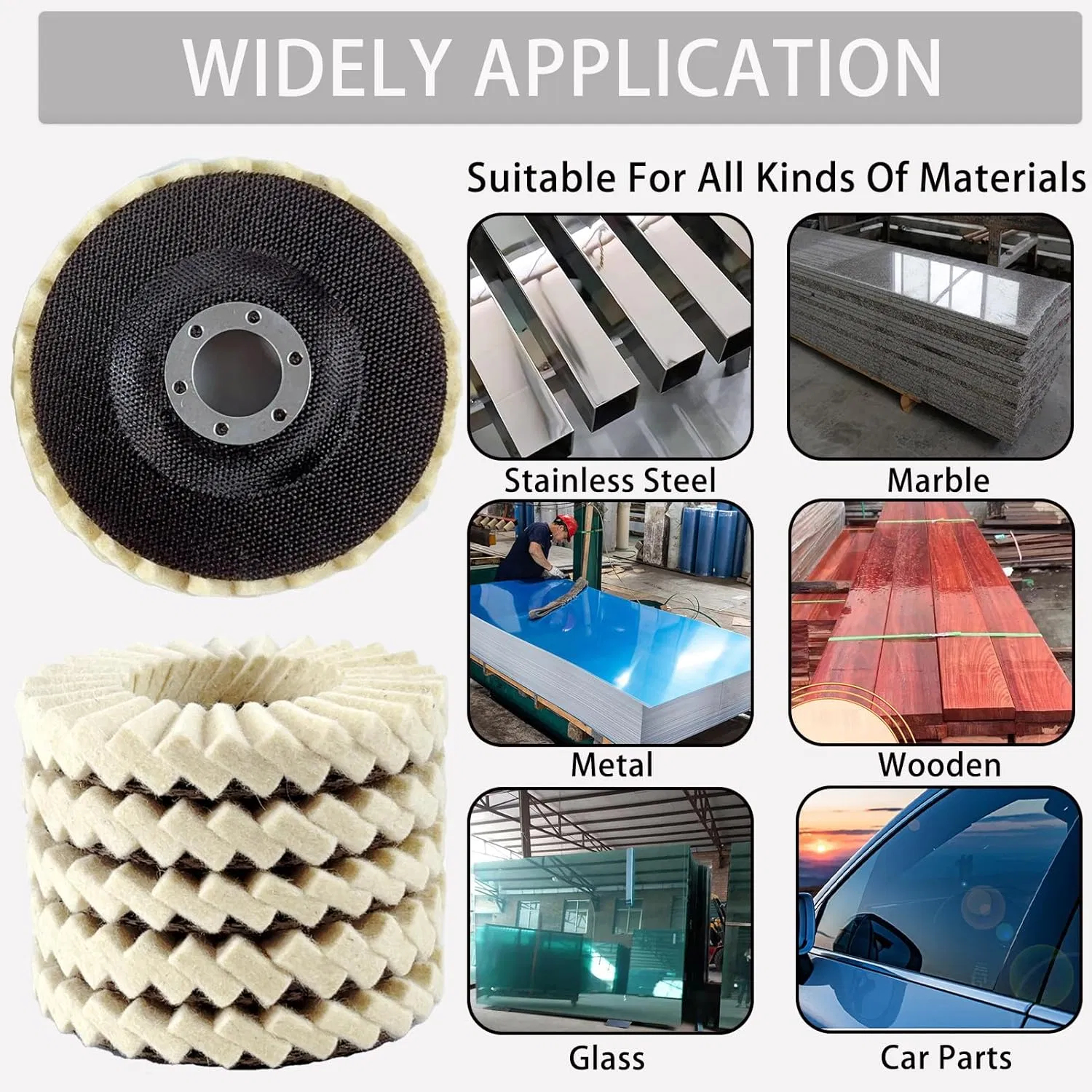 Войлочный полировальный круг 4-4.5 дюйма