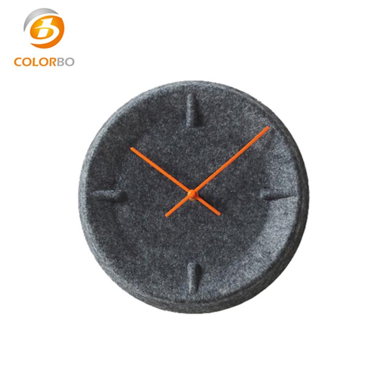 Eco-Friendly Acoustic Panel Polyester Fiber Decorative Wall Clock